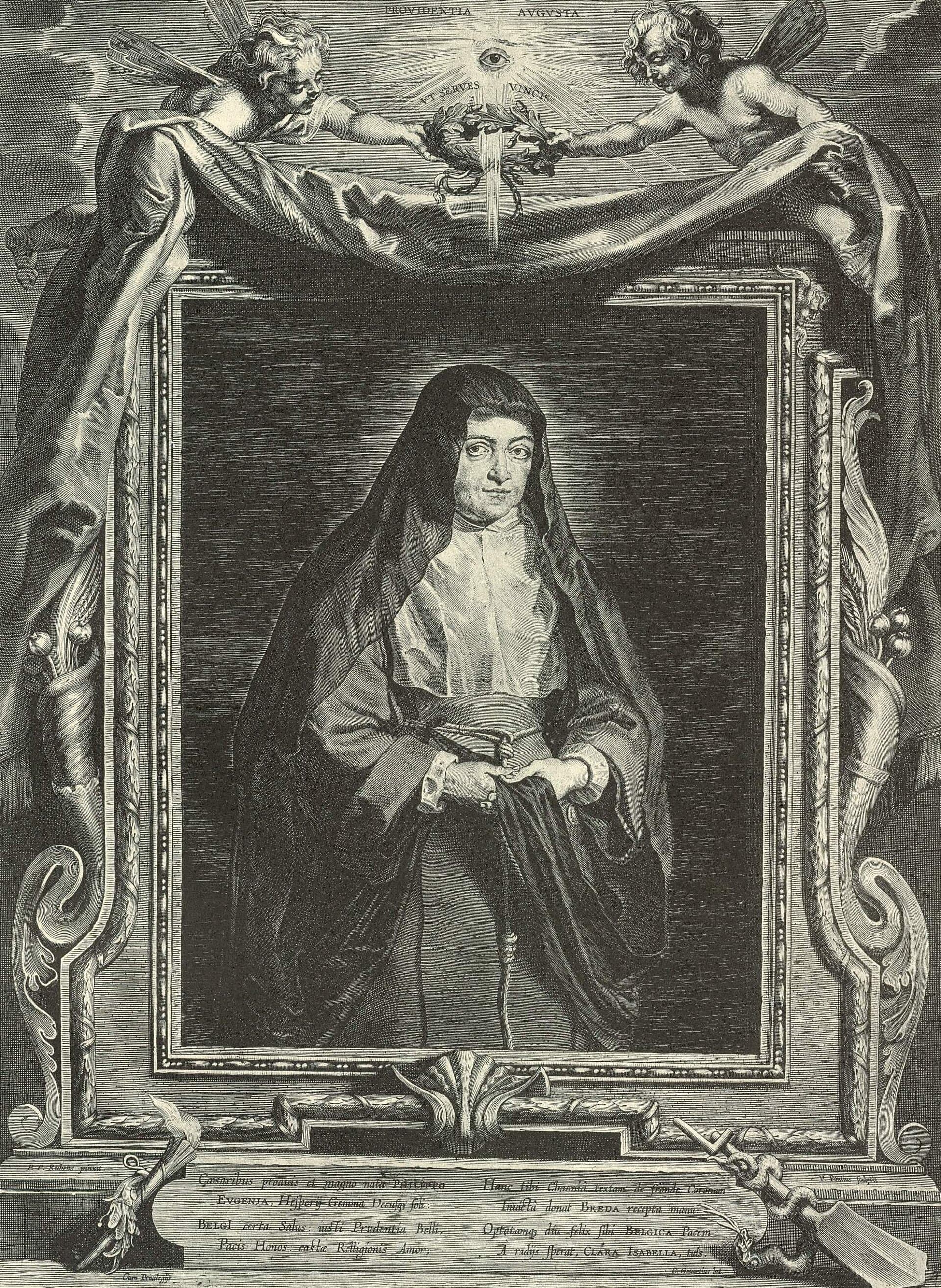 Object: RS 452, Paulus Pontius (1603 - 1658), Peter Paul Rubens (1577 - 1640), Isabella Clara Eugenia als Nonne des Klarissenordens