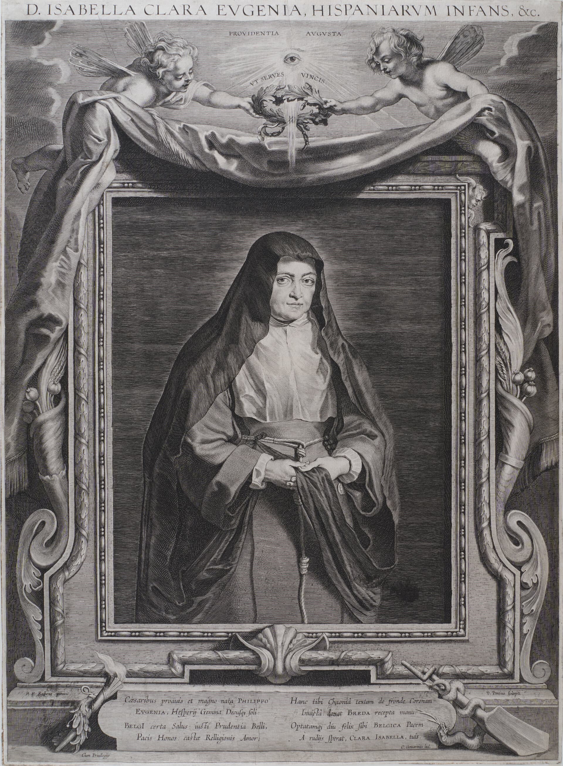 Object: RS 452, Paulus Pontius (1603 - 1658), Peter Paul Rubens (1577 - 1640), Isabella Clara Eugenia als Nonne des Klarissenordens