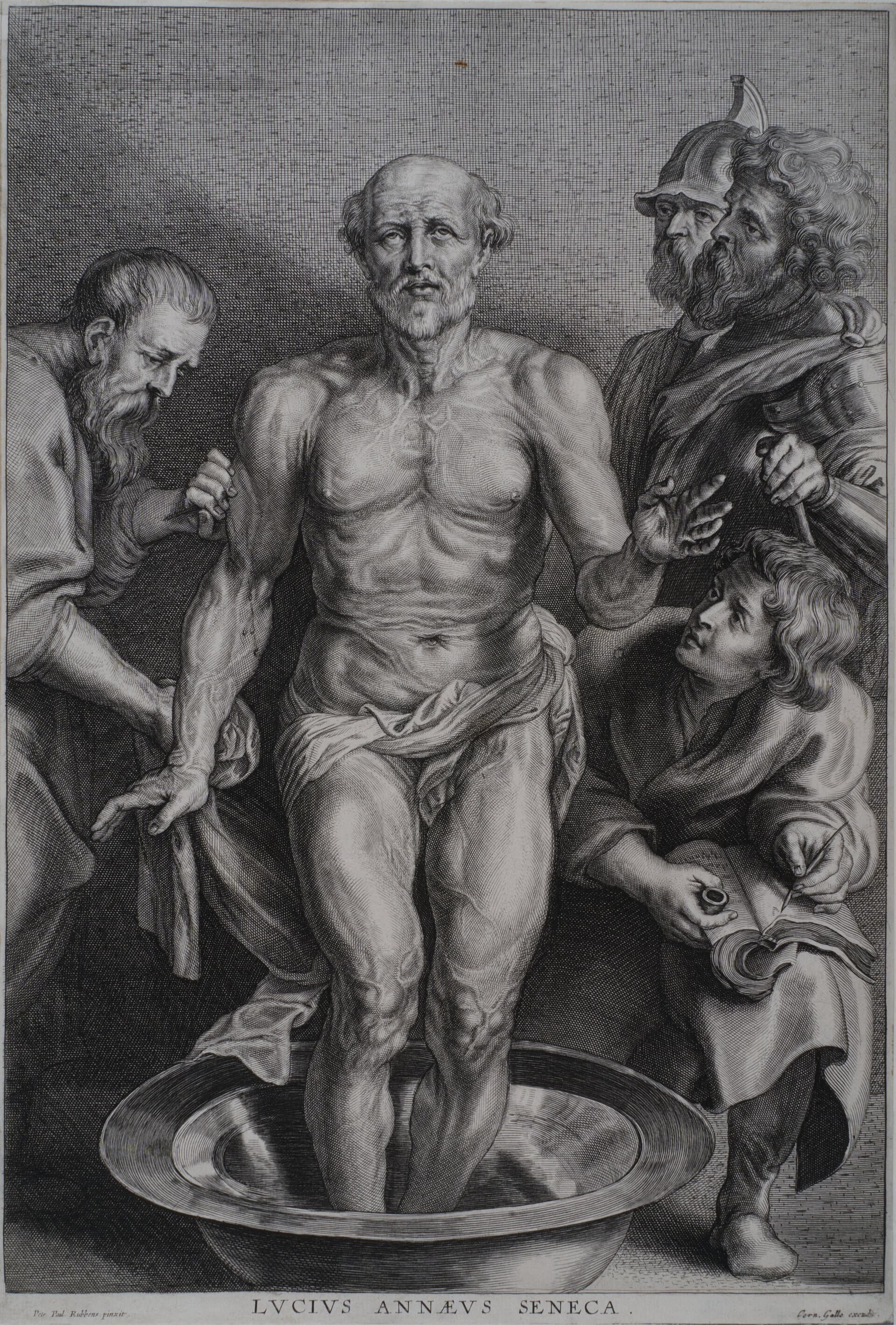 Object: RS 395, Alexander Voet d.J. (1628 - 1689), Peter Paul Rubens (1577 - 1640), Cornelius Galle d.J. (1615 - 1678), Tod des Seneca, circa 1655 - 1678