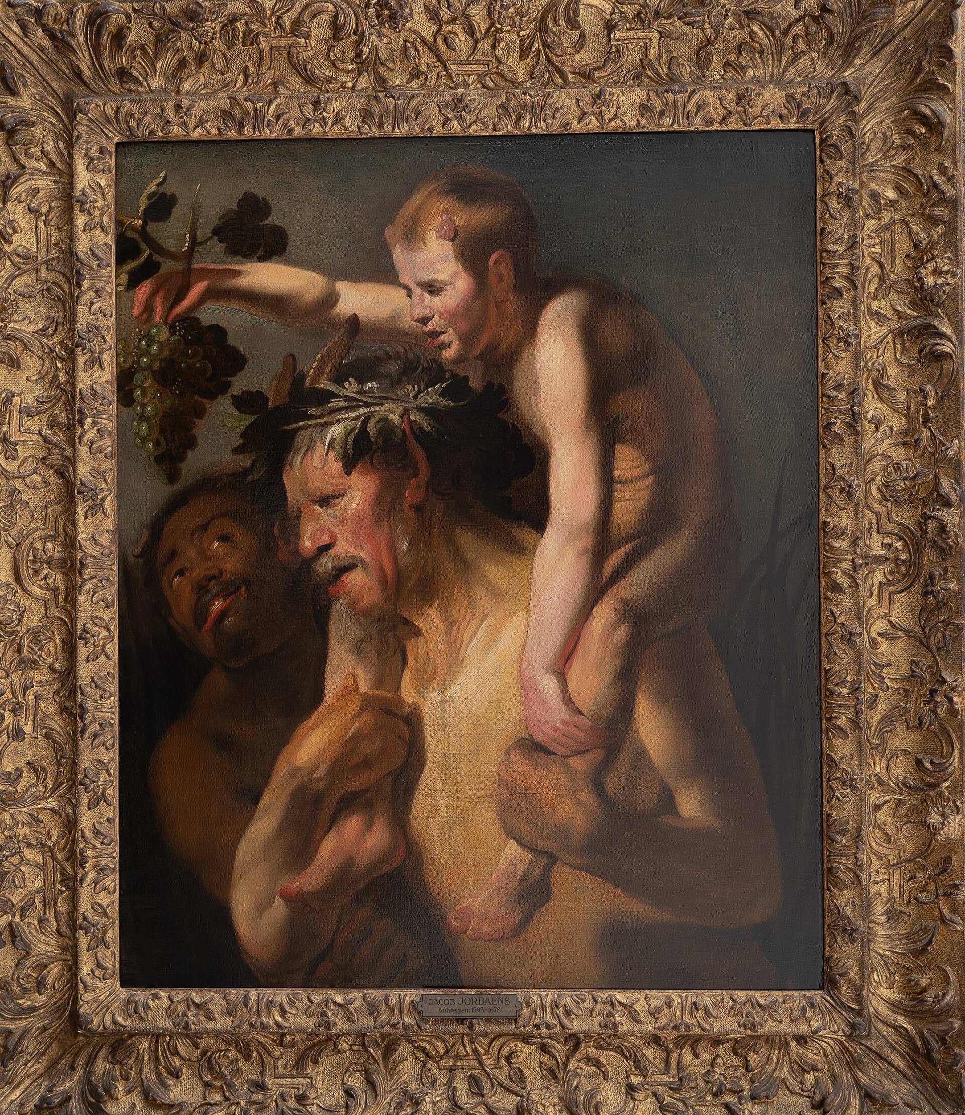 Object: G 198, Jacob Jordaens (1593 - 1678), Trunkener Silen, um 1623 - 1625
