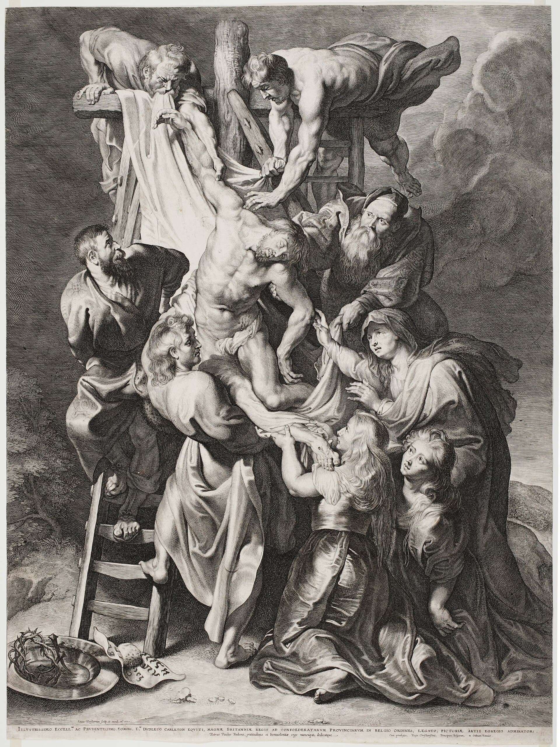 Object: RS 166, Lucas Vorsterman  d.Ä. (1595 - 1675), Lucas Vorsterman  d.Ä. (1595 - 1675), Peter Paul Rubens (1577 - 1640), Kreuzabnahme