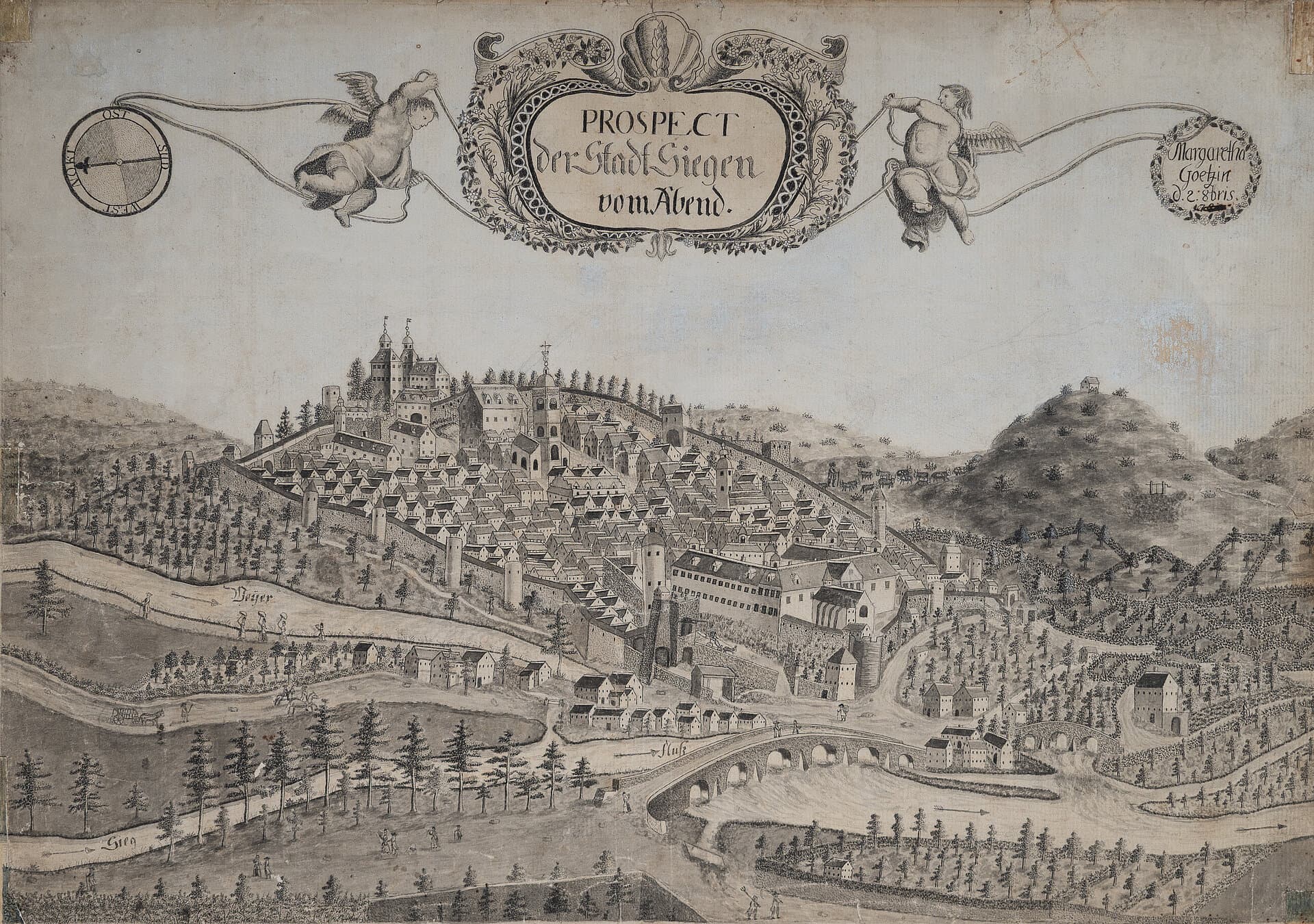 Object: L 402, Margaretha Goetze, Siegen von Nordwesten