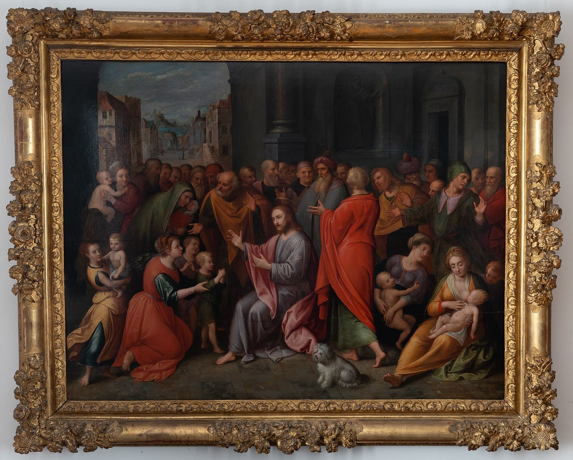 Object: G 51, Adam van Noort (1562 - 1641), Christus lehrt die Kinder, 1605