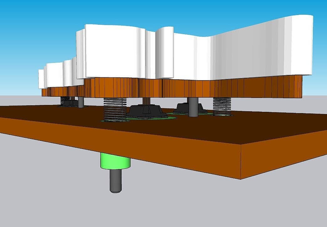 Mechanik der Drucktaster in CAD Software