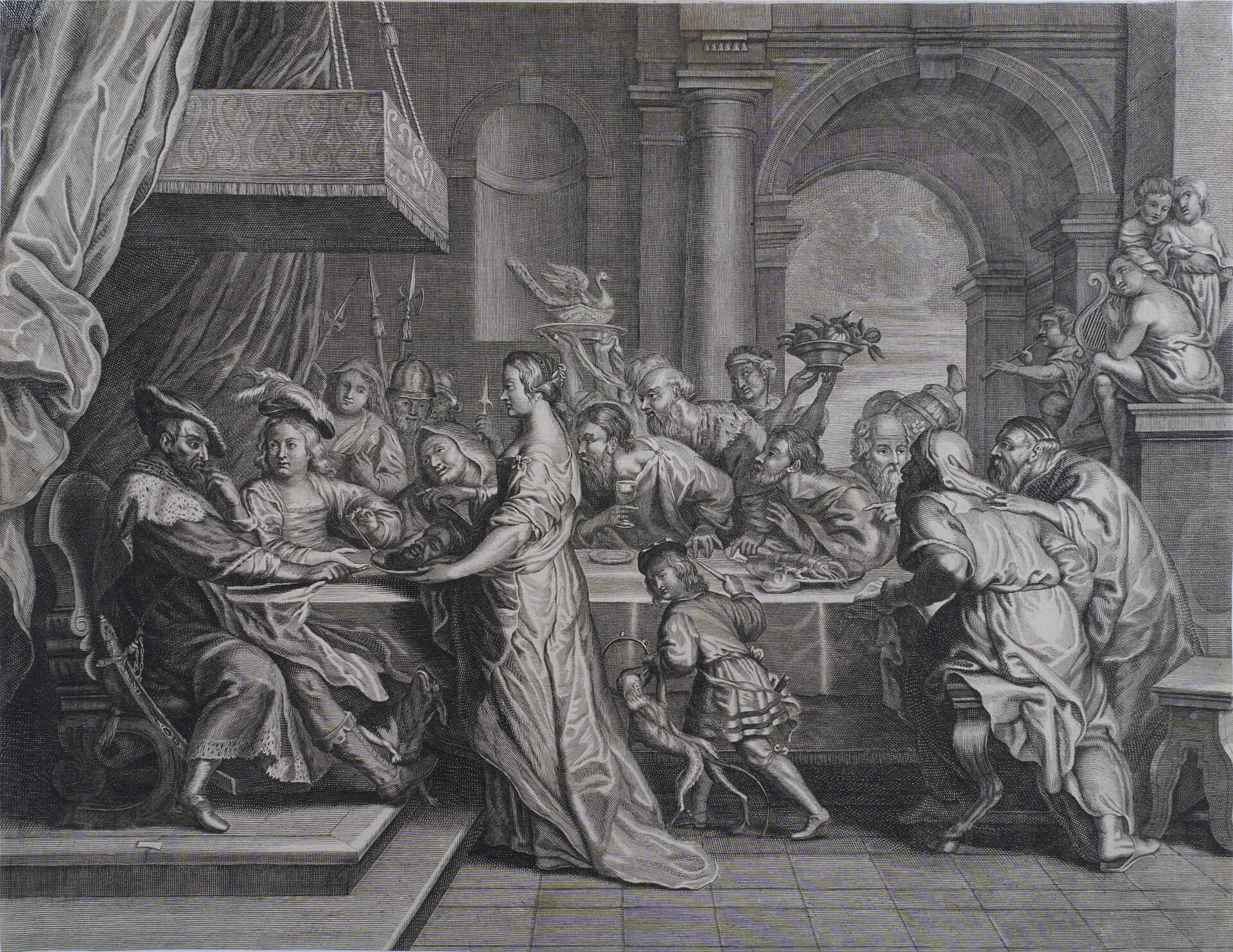 Object: RS 95, Peter Paul Rubens (1577 - 1640), Schelte à Bolswert  (1581 - 1659), Enthauptung Johannes des Täufers