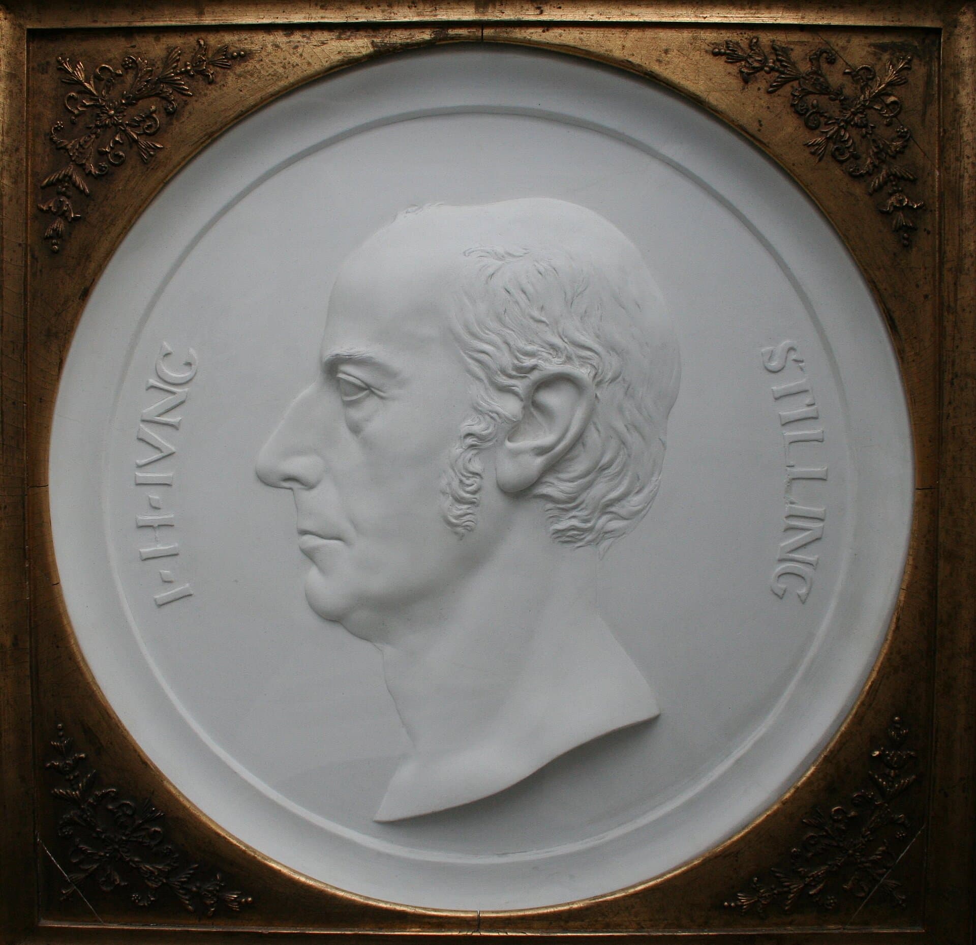 Object: JSt 1, Johann Heinrich Dannecker (1758 - 1841), Gipsrelief von Jung-Stilling, 1806