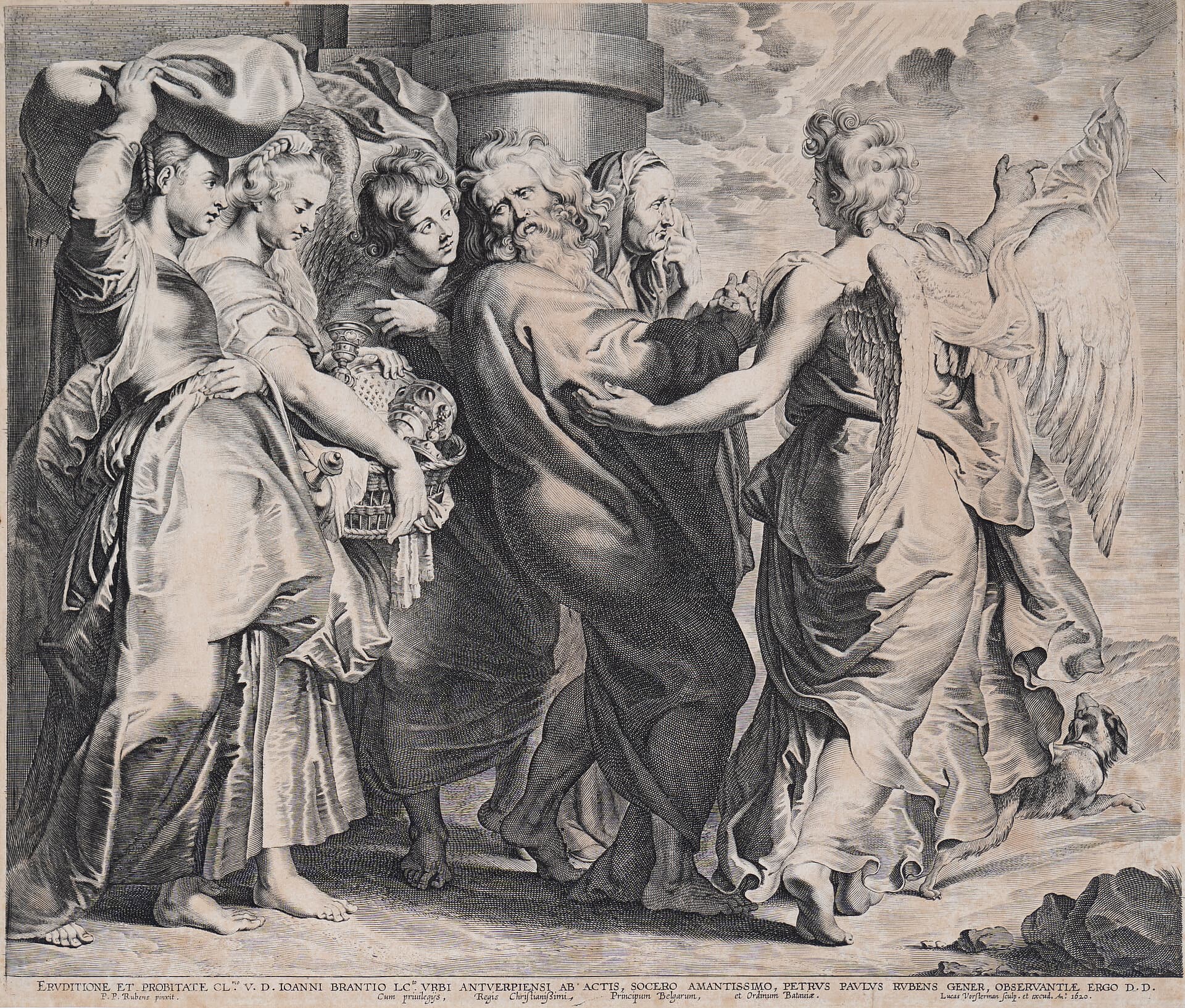 Object: RS 5, Lucas Vorsterman  d.Ä. (1595 - 1675), Peter Paul Rubens (1577 - 1640), Lot verläßt Sodom