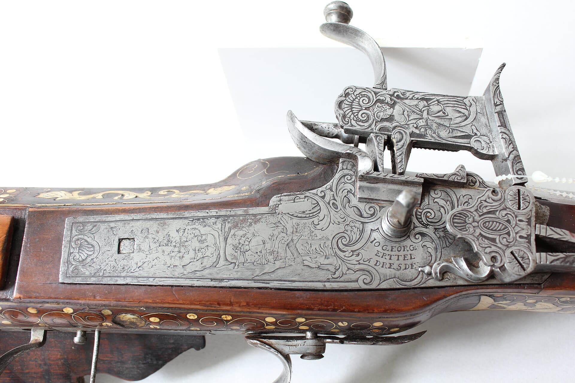 Object: Wa 62, Johann Georg Erttel (1743 - 1794), Radschlossbüchse, um 1780