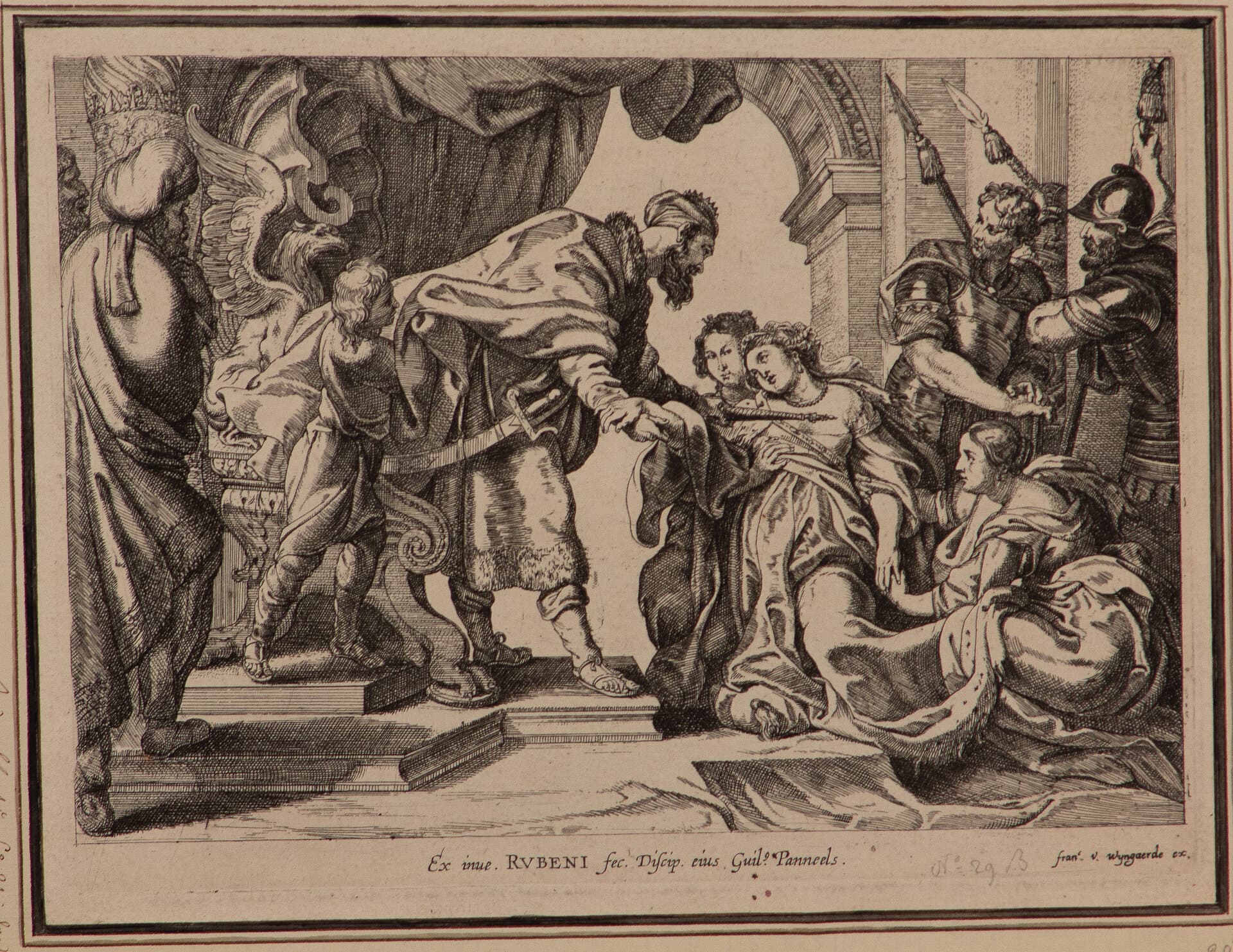 Object: RS 34, Peter Paul Rubens (1577 - 1640),  Guillaume Panneels (1600 - 1632), Esther und Ahasver, 1600 - 1632
