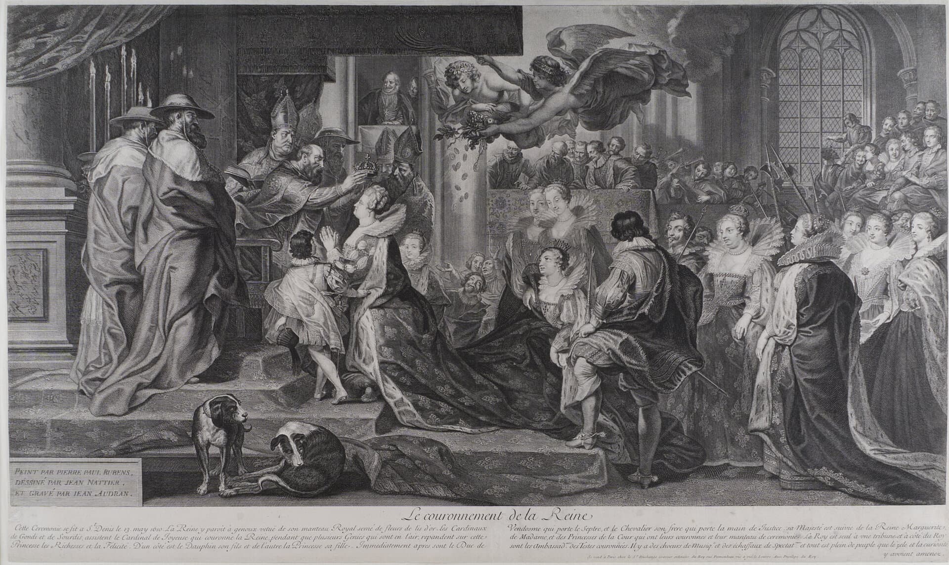 Object: RS 821, Peter Paul Rubens (1577 - 1640), Jean Audran (1667 - 1756), Die Krönung der Königin in Saint-Denis, 1710