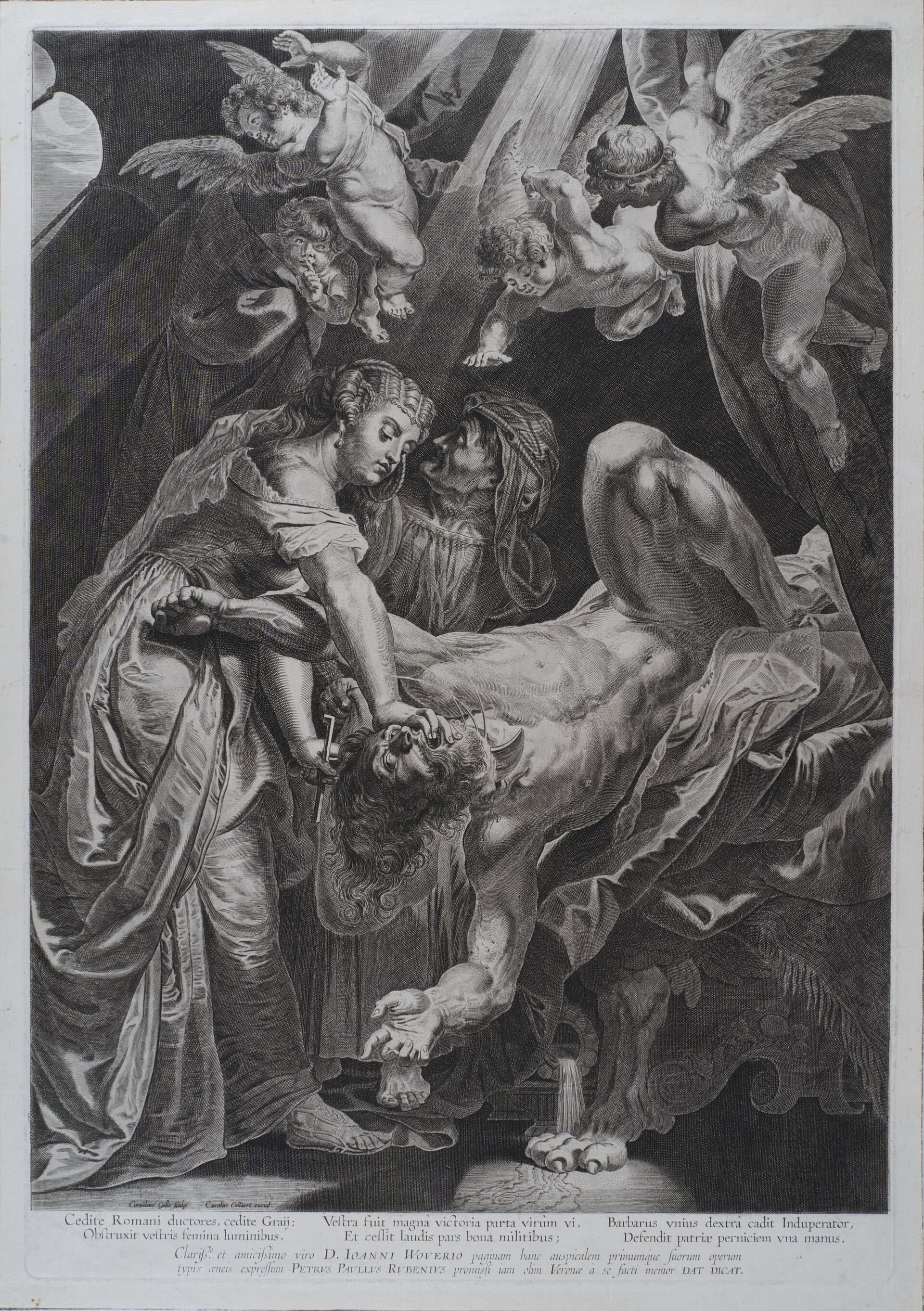 Object: RS 27, Cornelius Galle d.Ä. (1576 - 1650), Peter Paul Rubens (1577 - 1640), Judith enthauptet Holofernes, um 1610