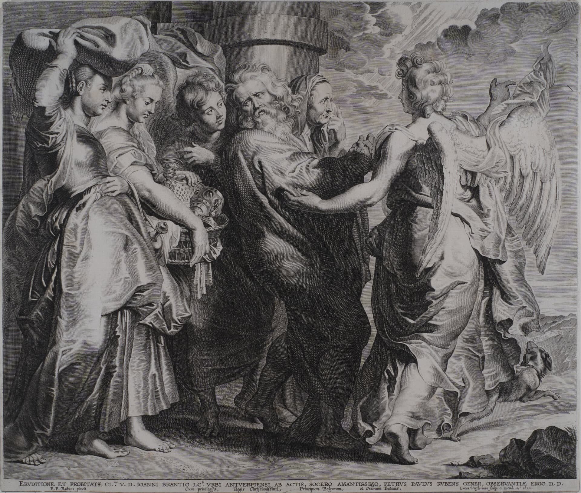 Object: RS 5, Lucas Vorsterman d.Ä. (1595 - 1675), Peter Paul Rubens (1577 - 1640), Lot verläßt Sodom, 1620