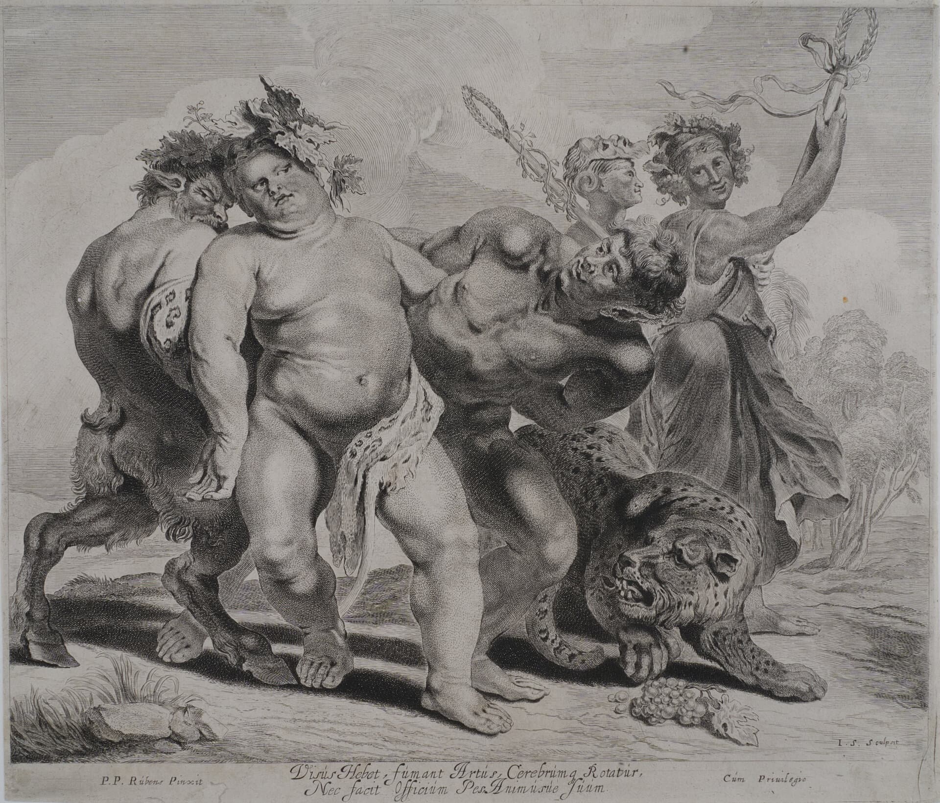 Object: R 22, Peter Paul Rubens (1577 - 1640), Jonas Suyderhoef (1613 - 1686), Pieter Claesz Soutman (1580 - 1657), Der Zug des Bacchus, 1650 - 1700