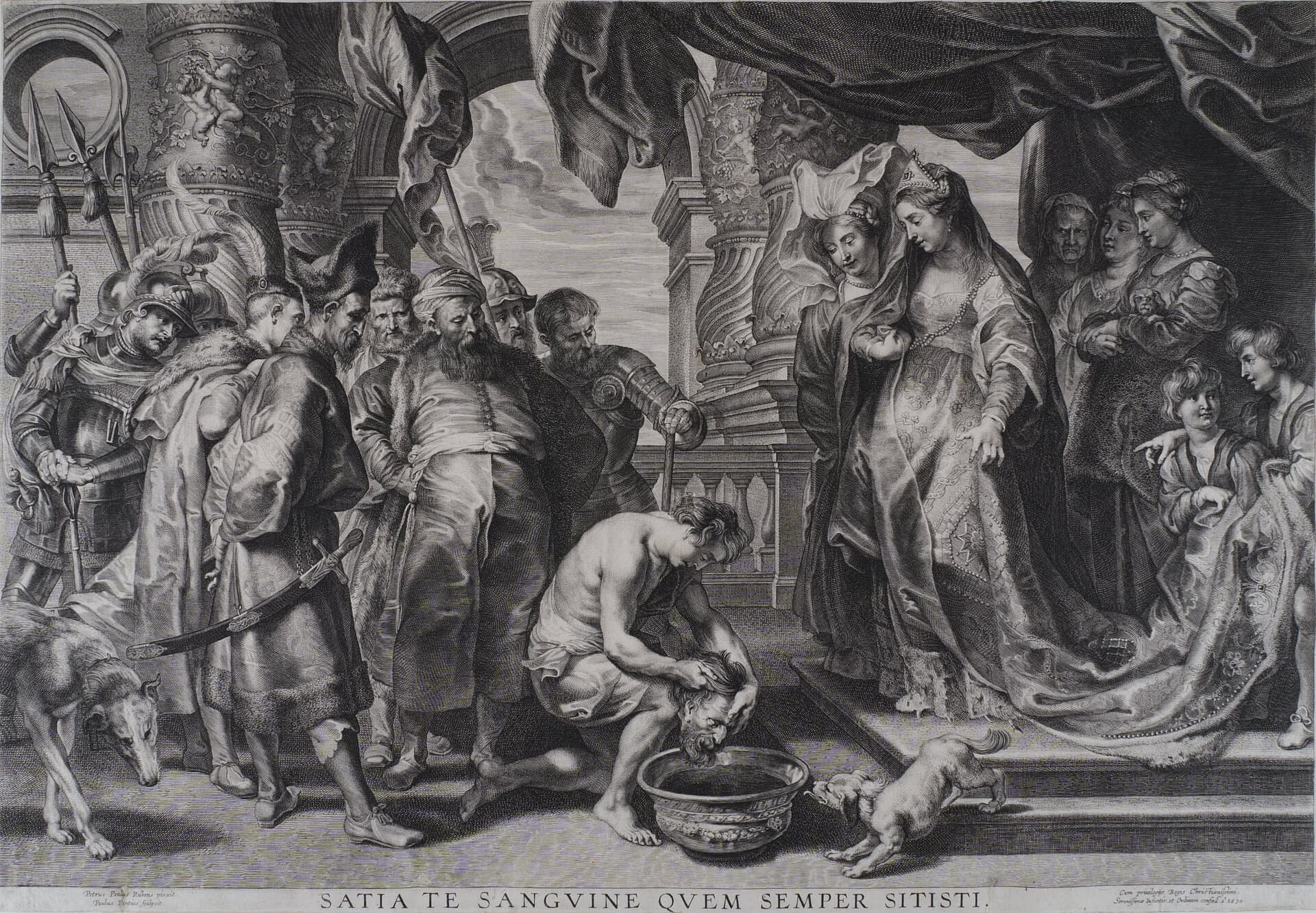 Object: RS 398, Paulus Pontius (1603 - 1658), Peter Paul Rubens (1577 - 1640), Tomyris mit dem Haupt des Kyros II.