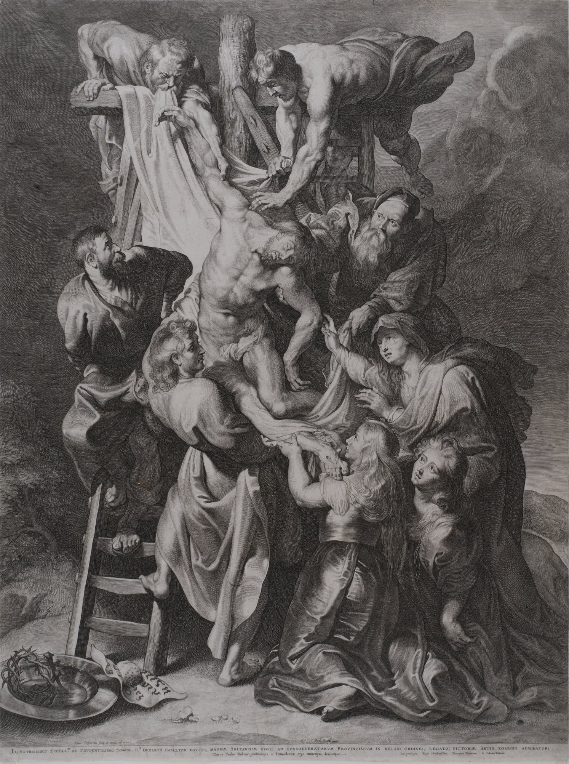 Object: RS 166, Lucas Vorsterman d.Ä. (1595 - 1675), Lucas Vorsterman d.Ä. (1595 - 1675), Peter Paul Rubens (1577 - 1640), Kreuzabnahme